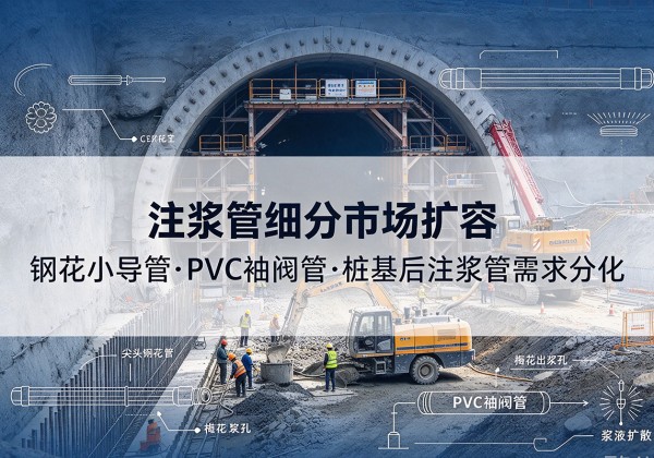鄂托克前旗注浆管细分市场扩容，隧道钢花小导管、PVC 袖阀管、桩基后注浆管需求分化